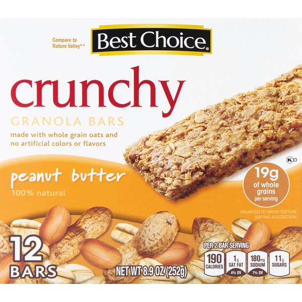 Energy & Granola Bars Best Choice Peanut Butter Crunchy Granola Bars hero