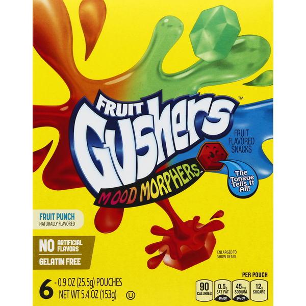 Fruit & Vegetable Snacks Gushers Fruit Flavored Snacks, Fruit Punch hero