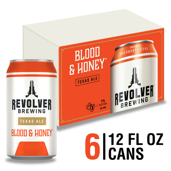 Beers & Coolers Revolver Brewing Blood & Honey Texas Ale Beer hero