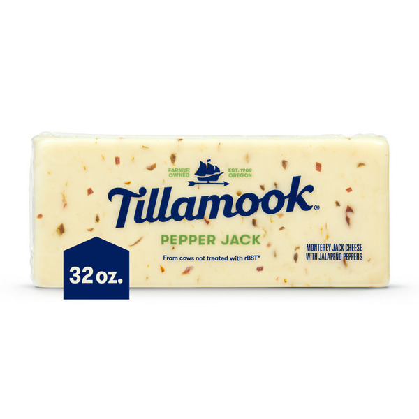 Packaged Cheese Tillamook Pepper Jack Cheese Block hero