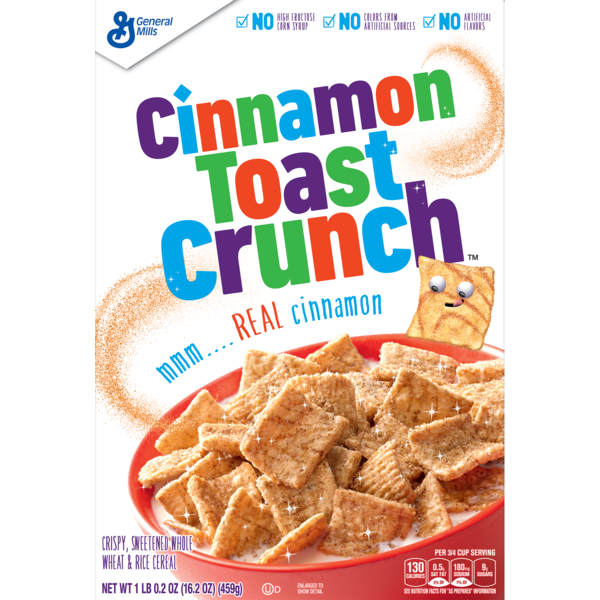 Cereal General Mills Cinnamon Toast Crunch, Cereal, with Whole Grain hero