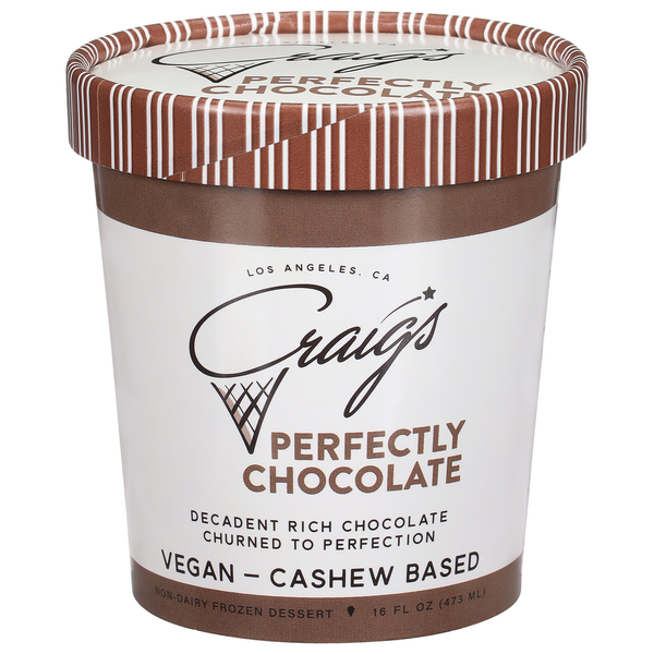 Candy & Chocolate Craig's Frozen Dessert, Non-Dairy, Perfectly Chocolate hero