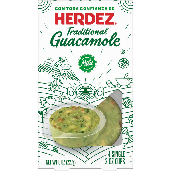 Preserved Dips & Spreads Herdez Guacamole Mild Mini Carton hero