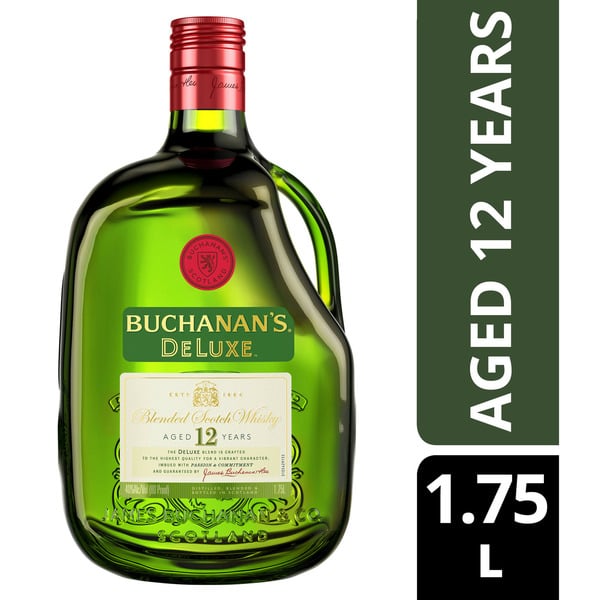 Spirits Buchanan's 12 Yr Deluxe Scotch Whiskey hero