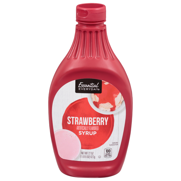 Ice Cream Toppings Essential Everyday Syrup, Strawberry hero