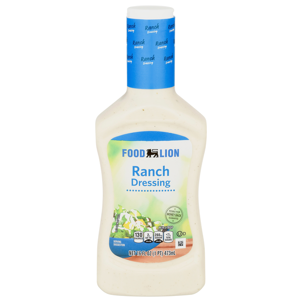 Salad Dressing & Toppings Food Lion Ranch Salad Dressing hero