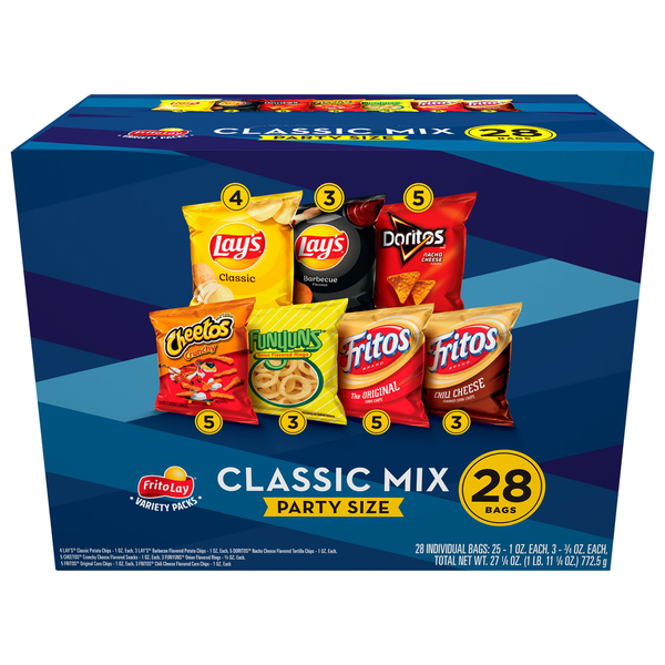 Trail Mix & Snack Mix Frito Lay Snacks, Classic Mix, Party Size, Variety Packs hero