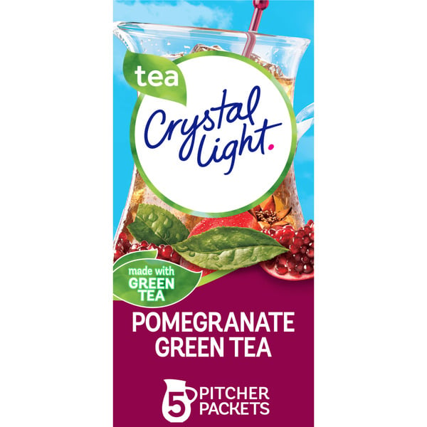 Cocoa & Drink Mixes Crystal Light Pomegranate Green Tea Naturally Flavored Powdered Drink Mix hero