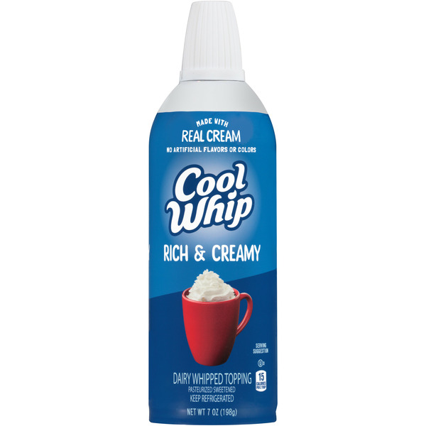 Holiday Items Cool Whip Rich & Creamy Whipped Topping hero