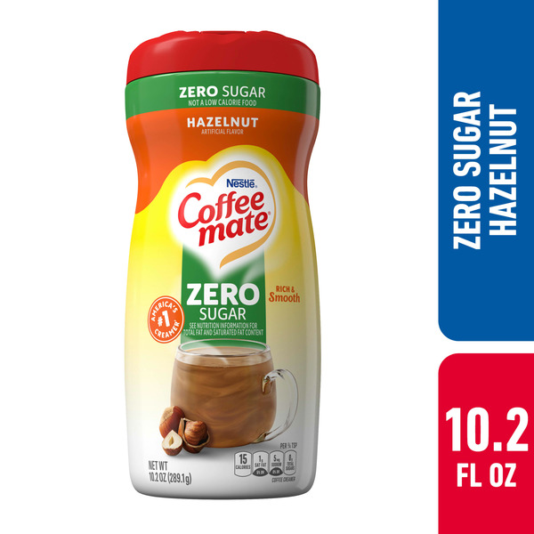 Coffee Coffee mate Nestle Sugar Free Hazelnut Powder Coffee Creamer hero