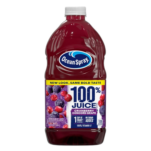 Juice & Nectars Ocean Spray 100% Juice Cranberry Grape Juice Blend hero