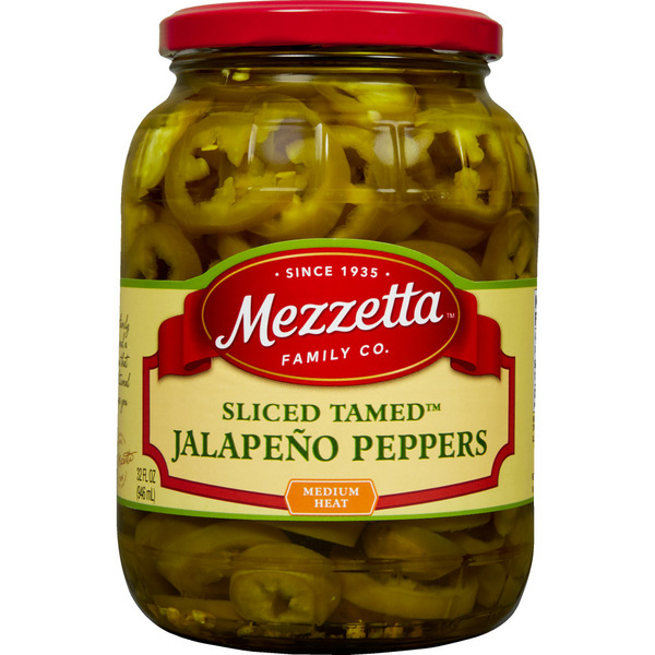 Canned & Jarred Vegetables Mezzetta Sliced Tamed™ Jalapeño Peppers hero