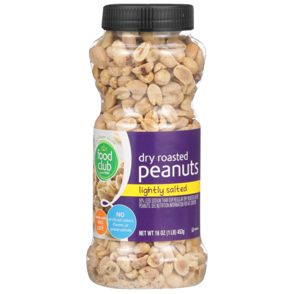 Nuts, Seeds & Dried Fruit Food Club Lightly Salted Dry Roasted Peanuts hero