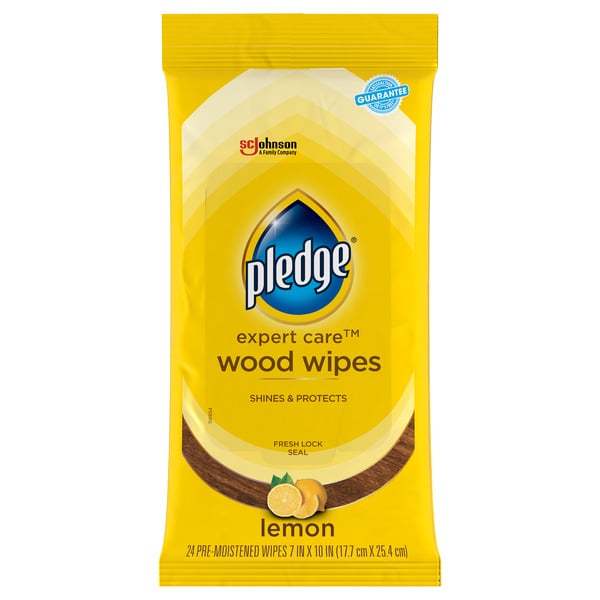 Cleaning Products Pledge Expert Care™ Wood Wipes hero