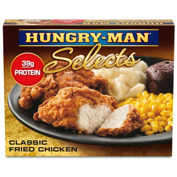 Meals Hungry-Man Selects Classic Fried Chicken Frozen Dinner hero