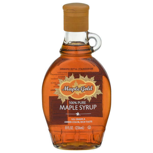 Honeys, Syrups & Nectars Maple Gold Maple Syrup, 100% Pure hero