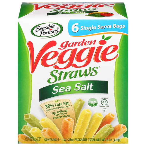 Fruit & Vegetable Snacks Sensible Portions Vegetable and Potato Snack, Sea Salt hero