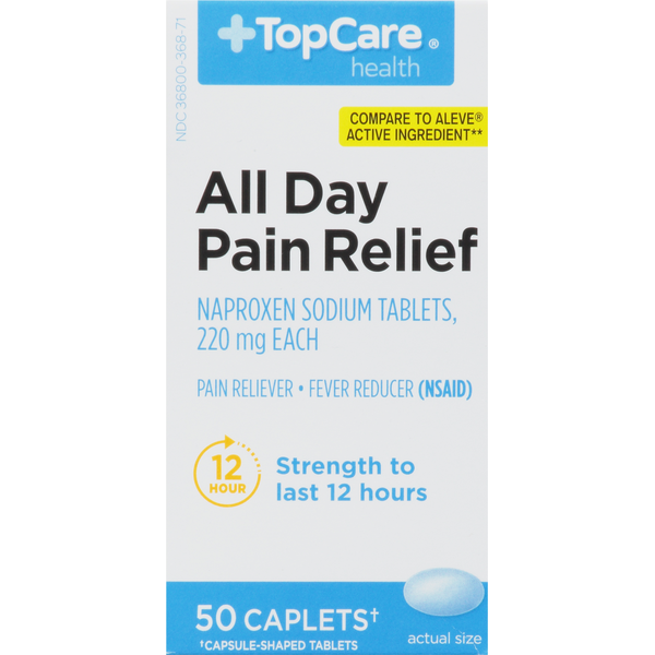 Muscles, Joints & Pain Relief TopCare All Day Pain Relief, 220 mg, Caplets hero