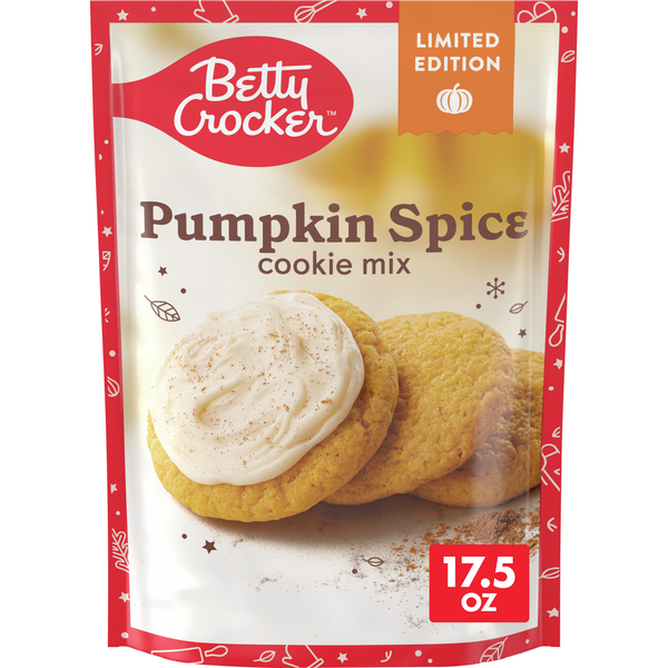 Cookies & Cakes Betty Crocker Pumpkin Spice Limited Edition Cookie Mix hero