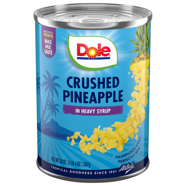 Canned Fruit & Applesauce Dole Pineapple, Crushed hero