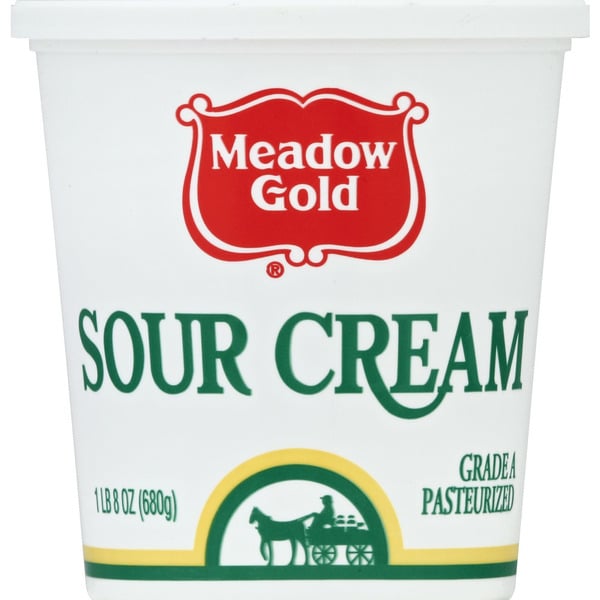 Other Creams & Cheeses Meadow Gold Sour Cream 1 Pound 8 Weight Ounce ( Weight Ounce) Plastic Cup hero