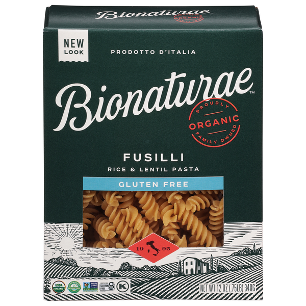 Dry Pasta Bionature Fusilli, Gluten Free hero