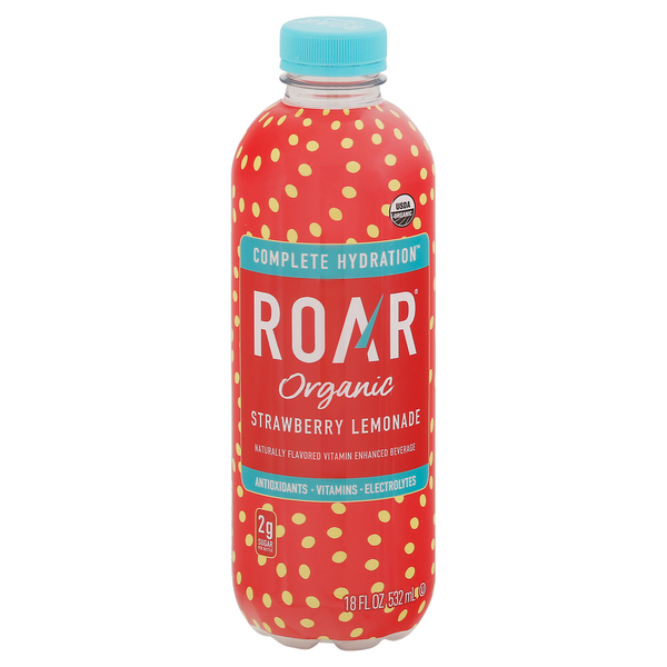 ROAR Organic Strawberry Lemonade, Organic hero