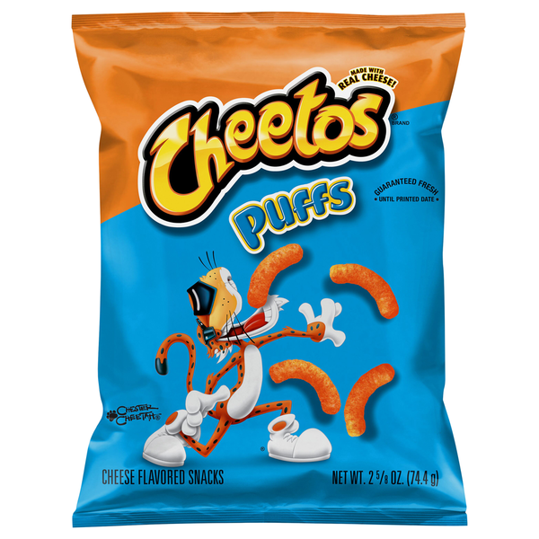 Candy & Chocolate Cheetos Cheese Flavored Snacks, Puffs hero