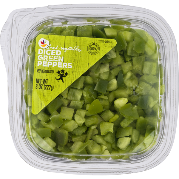 Packaged Vegetables & Fruits Store Brand Green Peppers, Fresh Vegetables, Diced hero