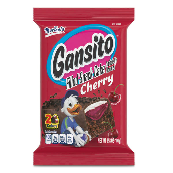 Cookies & Cakes Bimbo  Gansito Cherry and Crème Filled Snack Cakes hero