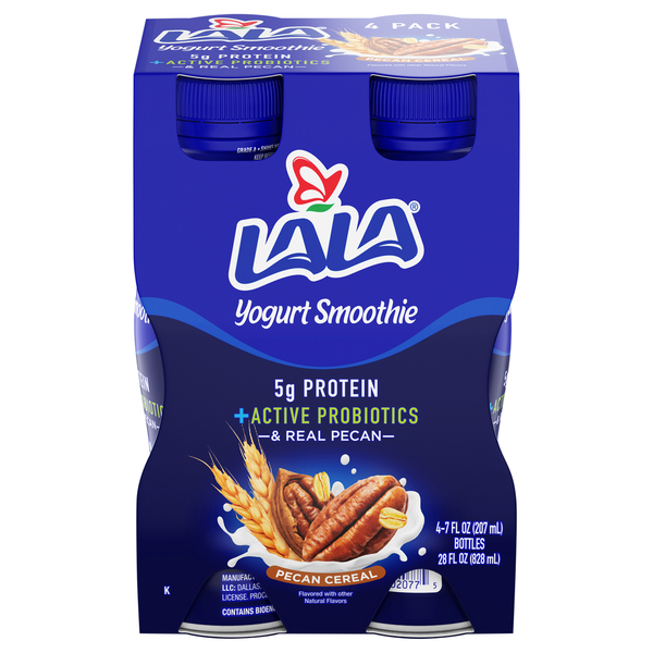 LALA Yogurt Smoothie, Pecan Cereal, 4 Pack hero