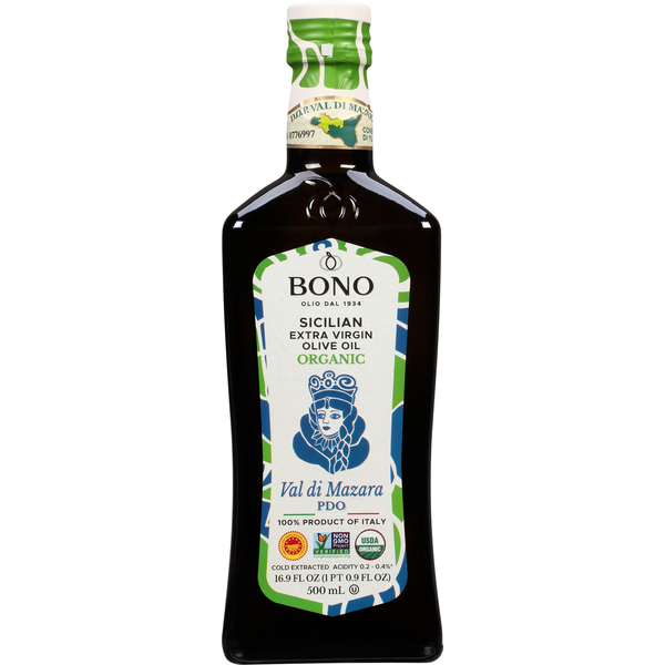 Oils & Vinegars Bono Olive Oil, Organic, Extra Virgin, Sicilian hero