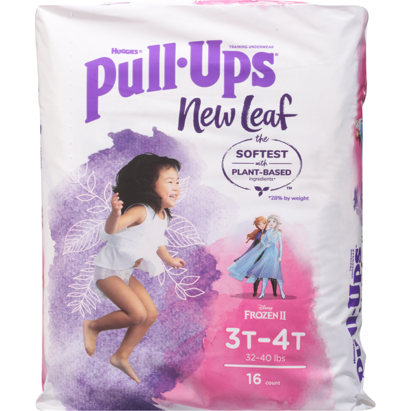 Diapers & Wipes Pull-Ups New Leaf Girls' Disney Frozen Potty Training Pants, 3T-4T (32-40 lbs) hero