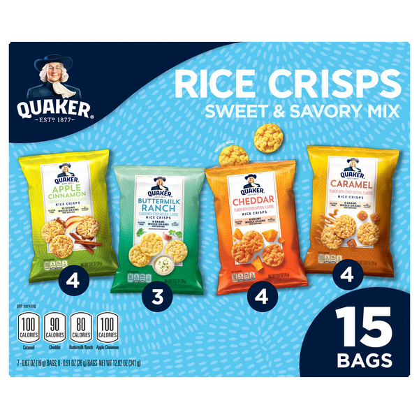 Quaker Rice Crisps, Sweet & Savory Mix hero