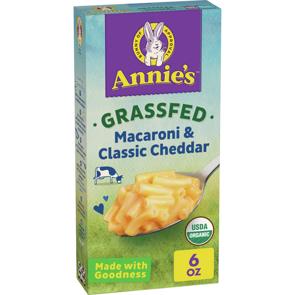 Instant Foods Annie's Organic Grassfed Classic Mild Cheddar Mac and Cheese hero