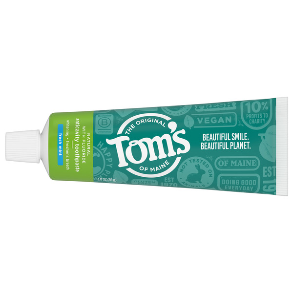 Oral Hygiene Tom's of Maine Travel Size Anticavity Fresh Mint Toothpaste, Fresh Mint hero