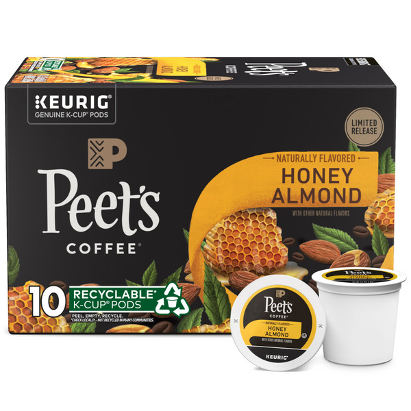 Peet's Coffee Honey Almond, Light Roast K-Cup Pods hero