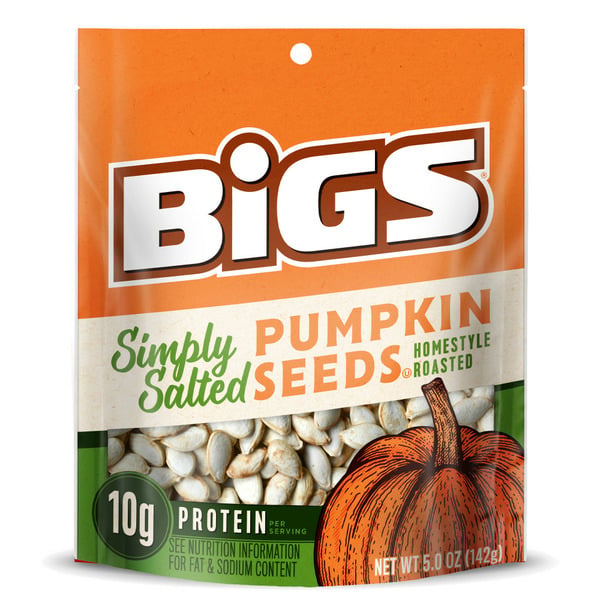 Nuts, Seeds & Dried Fruit BIGS Simply Salted Pumpkin Seeds hero