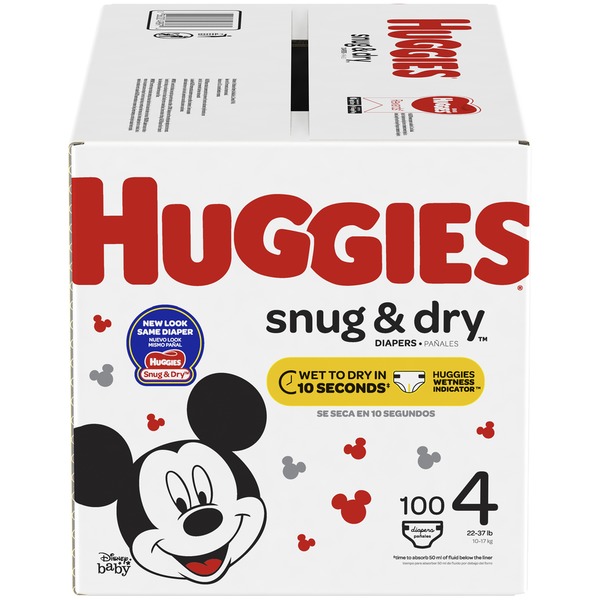 Diapers & Wipes Huggies Snug & Dry Diapers, Size 4, 100 Count hero