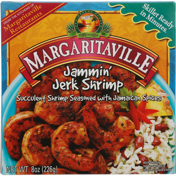 Frozen Meat & Seafood Margaritaville Jammin Jerk Shrimp hero