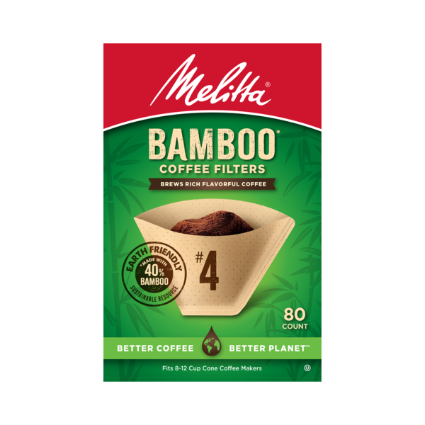 Coffee Melitta #4 Bamboo Cone Coffee Filters hero