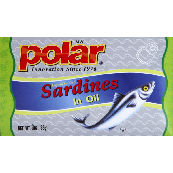 Canned Meat & Seafood Polar Sardines, Lightly Smoked, in Oil hero