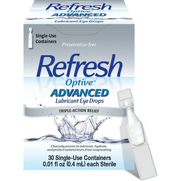 Eye & Ear Care Refresh Optive Advanced Lubricant Eye Drops Preservative-Free Tears hero