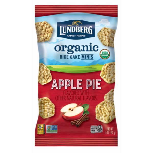 Crackers Lundberg Family Farms Organic Rice Cake Minis, Apple Pie hero