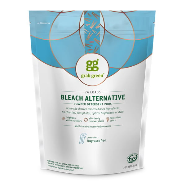 Laundry Grab Green Bleach Alternative Pods, Chlorine-Free, Fragrance-Free hero