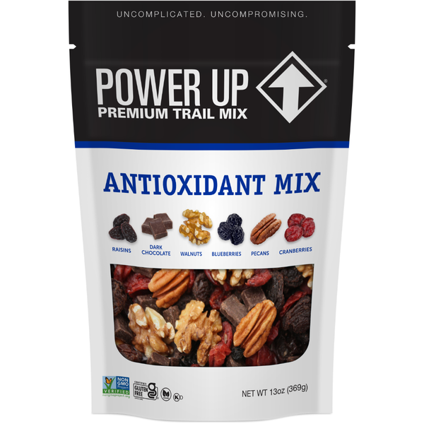 Nuts, Seeds & Dried Fruit Power Up Premium Trail Mix Antioxidant hero