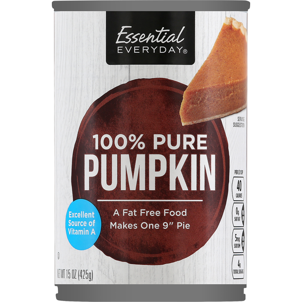 Canned Fruit & Applesauce Essential Everyday Pumpkin, 100% Pure hero