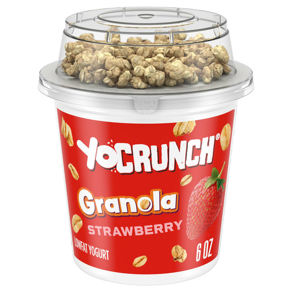 Yogurt YoCrunch Strawberry Lowfat Yogurt with Kellogg's Granola hero