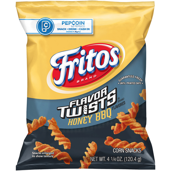 Chips & Pretzels Fritos Honey BBQ Flavored Corn Snacks hero