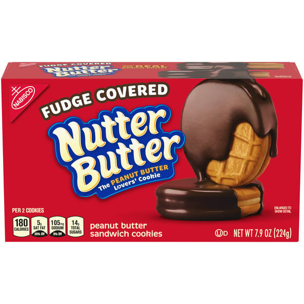 Cookies & Cakes Nutter Butter Peanut Butter Sandwich Cookies hero